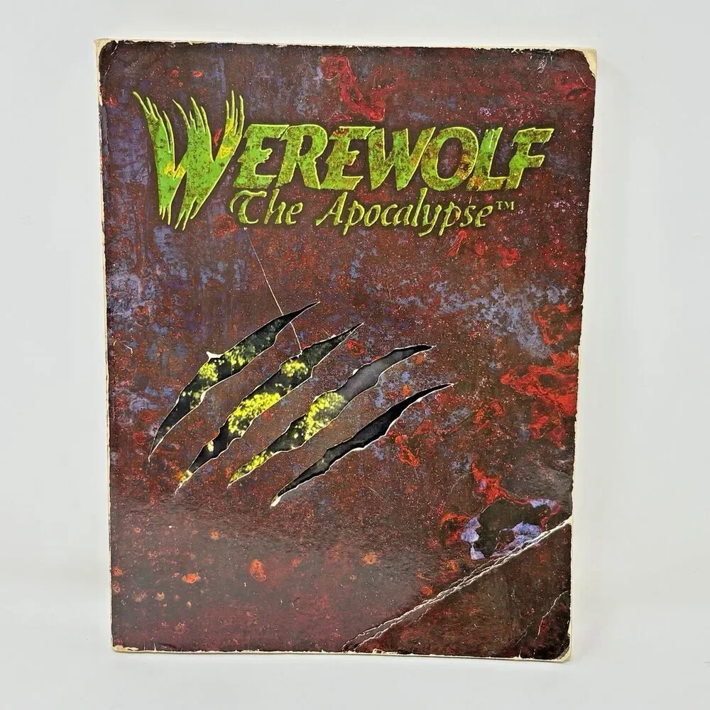 White Wolf Werewolf The Apocalypse RPG Rulebook 1991 First Edition Vintage